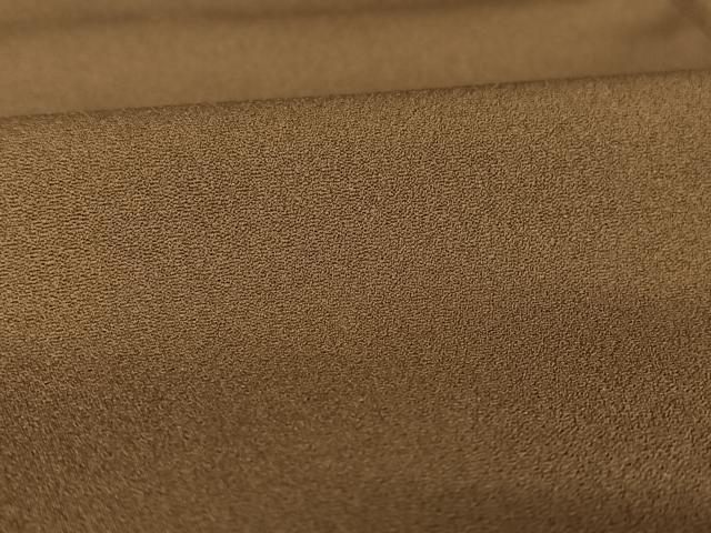 平和屋着物●上質な色無地 樺茶色 正絹 逸品 AAAW4114np