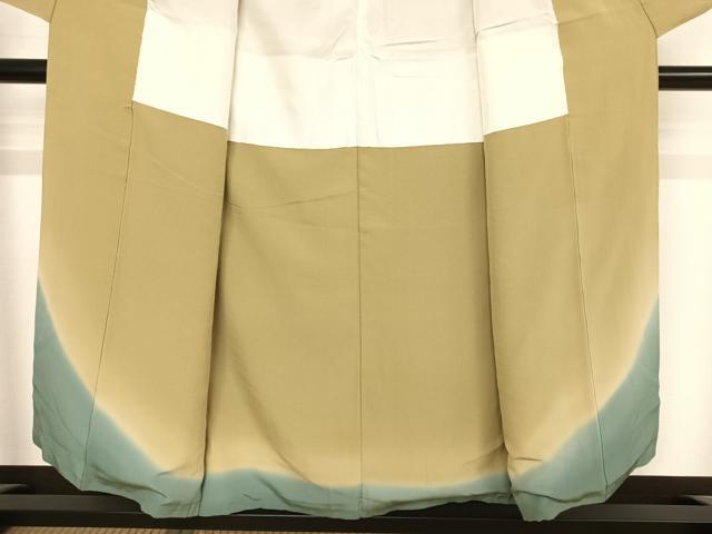 平和屋着物●本加賀友禅作家 魚津誠 訪問着 枝花文 暈し染め 正絹 逸品 AAAW4149np