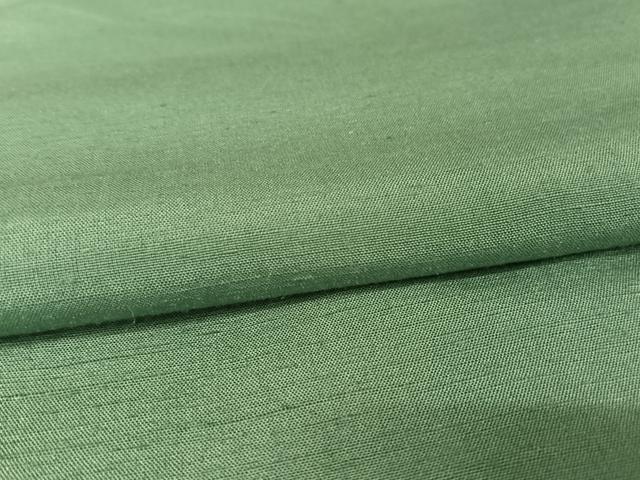 平和屋着物●上質な紬 色無地 木賊色 正絹 逸品 AAAW4215np