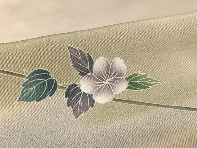 平和屋着物●訪問着 友禅 作家物 枝花文 暈し染め 正絹 逸品 AAAW4254np