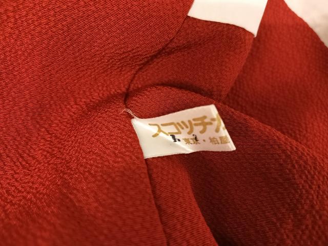 平和屋着物●紅型 振袖 鴛鴦花蝶文 鬼しぼ縮緬 正絹 逸品 AAAW4262np