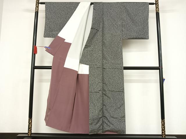 平和屋着物●本場染大島紬 天目暈し 正絹 逸品 AAAW4354np
