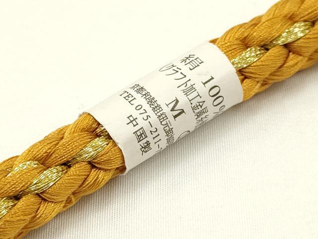 平和屋着物●和装小物 振袖用帯締め 装飾 パール ラインストーン 金糸 撚り房 逸品 未使用 AAAW4499ay