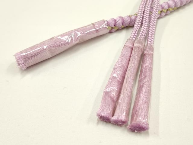 平和屋着物●和装小物 振袖用帯締め2本セット 装飾 パール ビーズ 金糸 逸品 未使用 AAAW4501ay