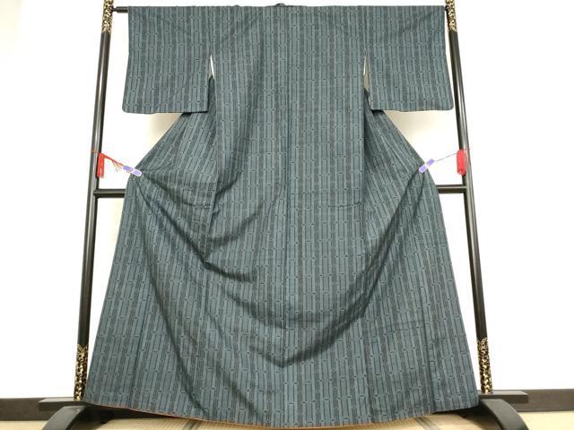 平和屋着物●上質な紬 竹間道 正絹 逸品 AAAW5225br