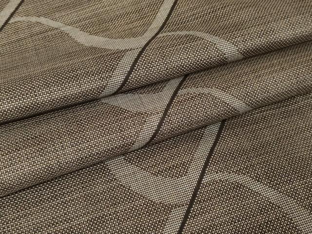 平和屋着物●本場大島紬 カタス9マルキ 斜縞 正絹 逸品 AAAW5253br