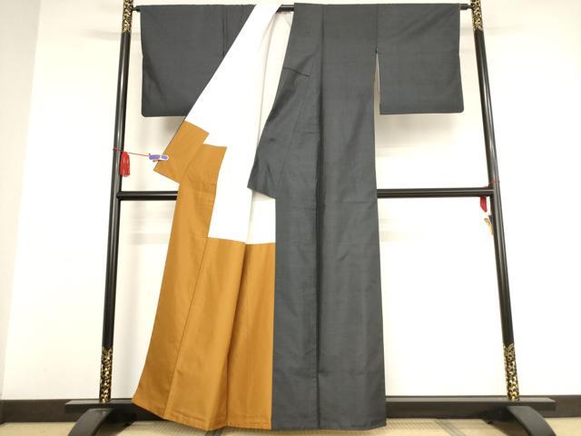平和屋着物●本場大島紬 亀甲絣 正絹 逸品 AAAW5254br