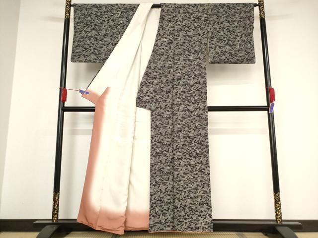 平和屋着物●江戸小紋 笠松風景文 正絹 逸品 AAAW5265br