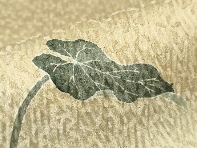 平和屋着物●訪問着 友禅 絞り 草花文 暈し染め 正絹 逸品 AAAW5282br
