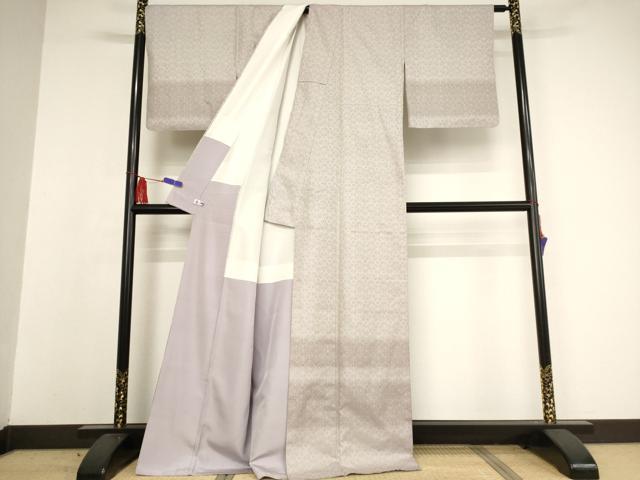 平和屋着物●創業280年 誉田屋源兵衛 経錦 訪問着 お召 花菱文 正絹 逸品 AAAW5353br