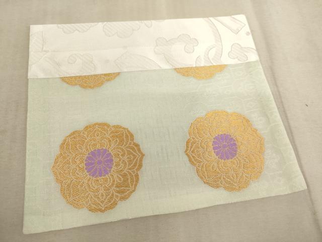 平和屋本店▼夏物 打敷 内敷 舞花文 金糸 法衣 寺院 仏具 仏教 僧侶 神職 装束 AAAW7200ja
