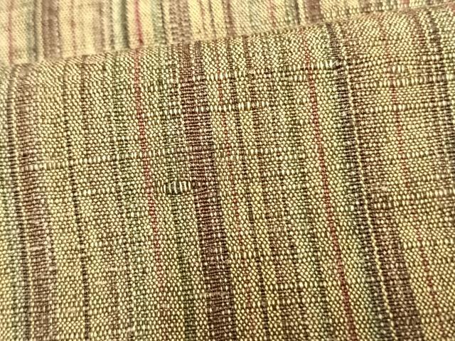 平和屋着物▽上質な紬 単衣 縞 正絹 逸品 AAAW7710fy