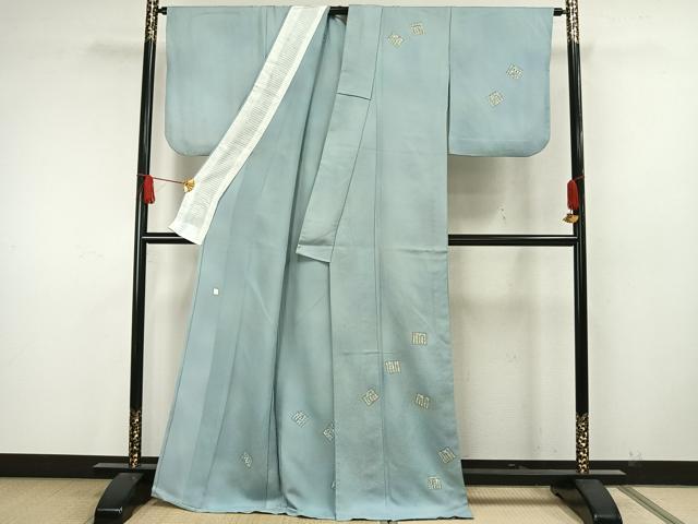 平和屋着物▽訪問着 単衣 作家物 源氏香 金彩 正絹 逸品 AAAW7720fy