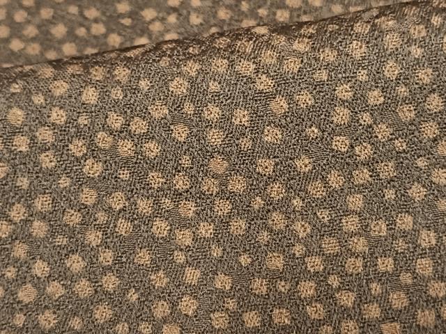 平和屋着物▽上質な小紋 単衣 霰文 正絹 逸品 AAAW7763fy