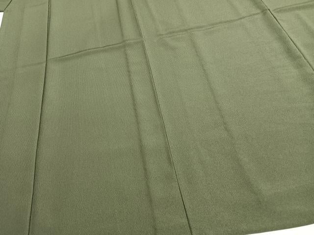 平和屋着物▽男性 江戸小紋 単衣 万筋 緑色×黒色 キングサイズ 洗える着物 AAAW7796fy