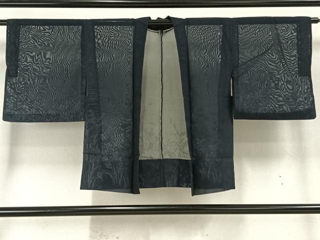 平和屋着物▽羽織 スリーシーズン 春夏秋 塵除け 紗 草花文 正絹 逸品 AAAW7827fy