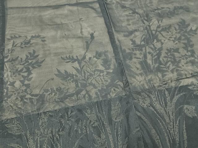 平和屋着物▽羽織 スリーシーズン 春夏秋 塵除け 紗 草花文 正絹 逸品 AAAW7827fy