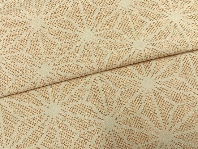 平和屋着物▽上質な紬 単衣 麻の葉文様 正絹 逸品 AAAW7843fy