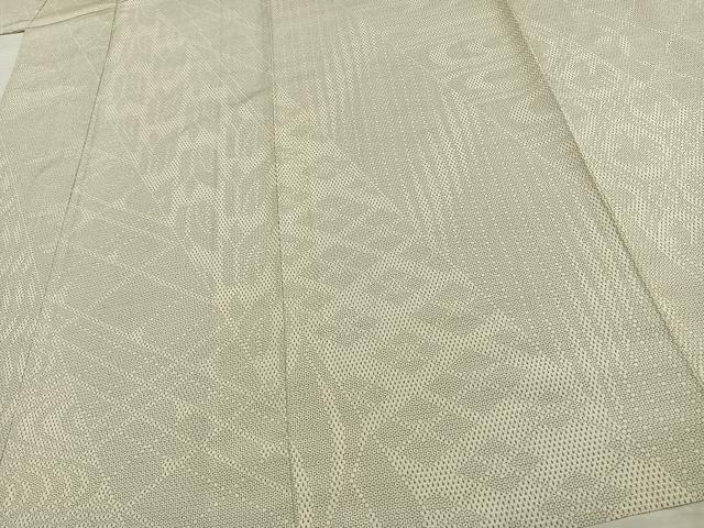 平和屋着物▽本塩沢 単衣 110亀甲 吉祥文 正絹 逸品 AAAW7848fy