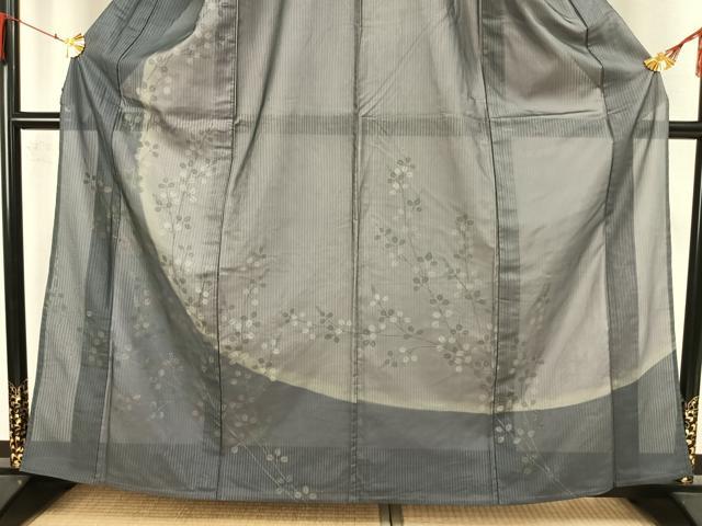 平和屋着物▽訪問着 無双 紗袷 紗×紗 手描き 萩文 正絹 逸品 AAAW7852fy