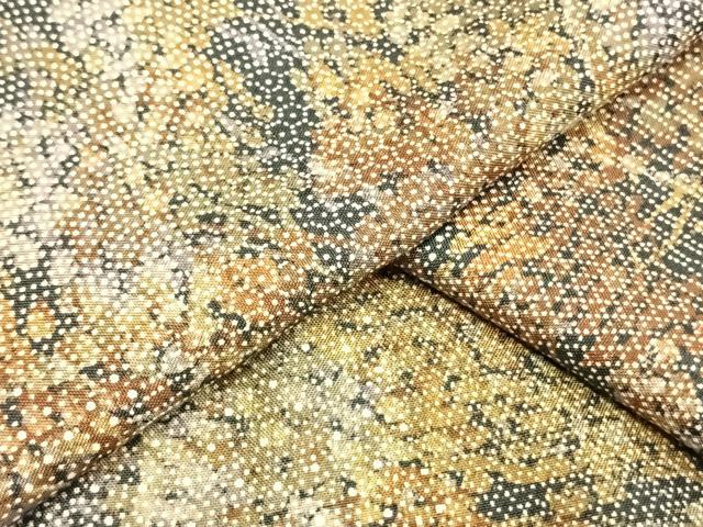 平和屋着物▽本場染大島紬 江戸小紋 単衣 霞文 正絹 逸品 AAAW7871fy