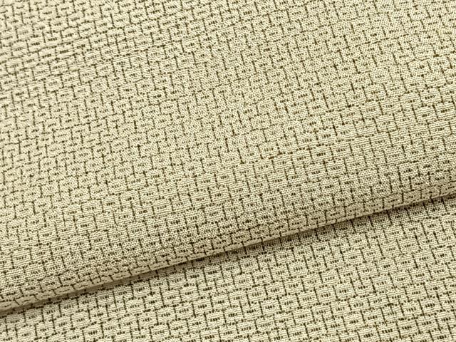 平和屋着物▽本塩沢 単衣 80亀甲 総詰め 正絹 逸品 AAAW7873fy