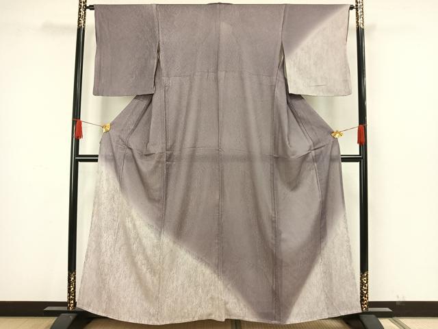 平和屋着物▽訪問着 無双 紗袷 紗×絽 手描き 草花文 正絹 逸品 AAAW7885fy