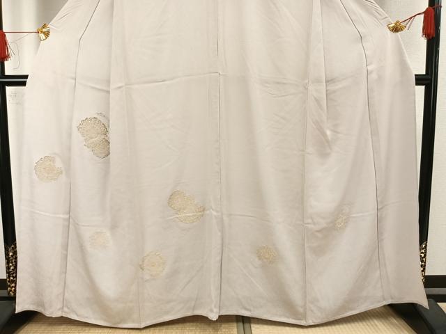 平和屋着物▽訪問着 単衣 吉祥花文 金銀糸 正絹 逸品 AAAW7893fy