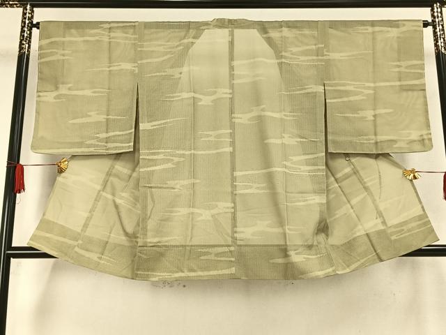 平和屋着物▽道行コート スリーシーズン 春夏秋 塵除け 霞文 正絹 逸品 未使用 AAAW7901fy