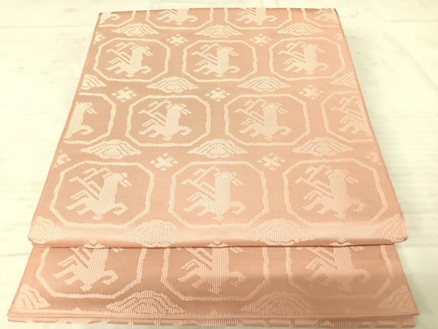 平和屋着物◎六通柄袋帯 鳥 正絹 逸品 AAAW8983yx