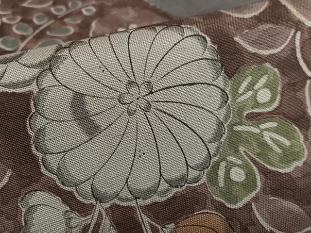 平和屋着物●訪問着 紬地 辻が花 手描き 暈し染め 金彩 正絹 逸品 AAAW9097zg