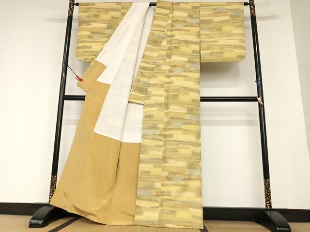 平和屋着物●上質な紬 霞文 正絹 逸品 AAAW9142zg