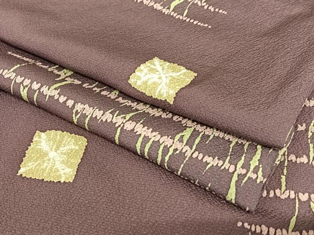 平和屋着物●上質な小紋 石畳 正絹 逸品 AAAW9211zg