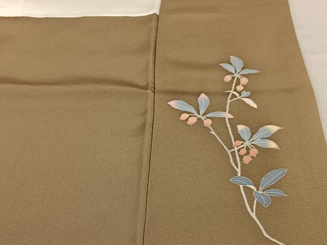 平和屋着物●訪問着 友禅作家物 枝花文 正絹 逸品 AAAW9259zg