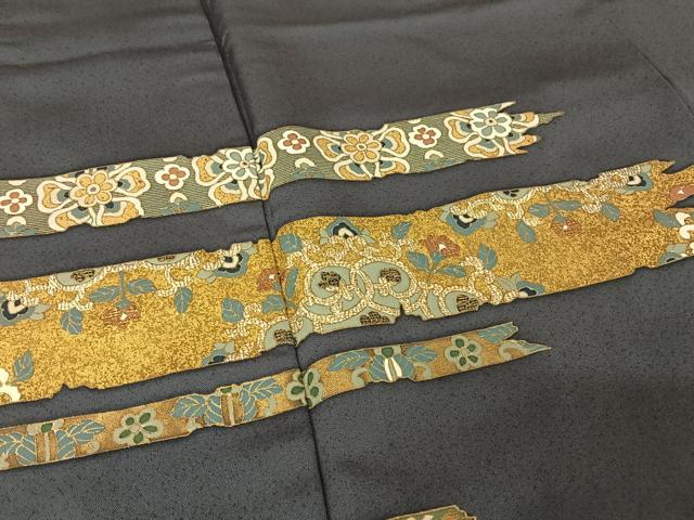 平和屋着物●京友禅 タケハナ染匠 色留袖 刺繍 霞花文 金糸 金彩 正絹 逸品 AAAX0002np