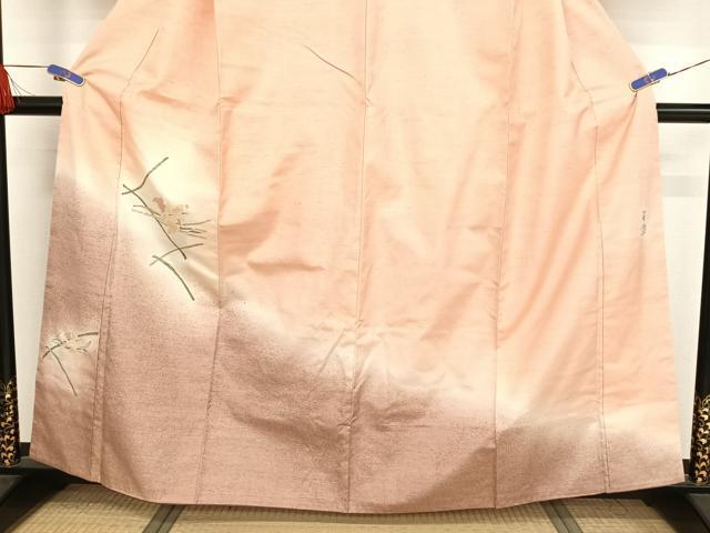 平和屋着物●西陣 宮階織物 宮繍苑 里葉 紬 訪問着 金糸 金彩 正絹 逸品 AAAX0040np