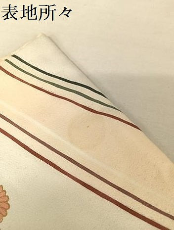 平和屋着物●訪問着 立波草花文 金彩 正絹 逸品 AAAX0045np