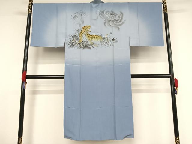 平和屋着物●男性 紬 アンサンブル 長襦袢(袷)セット 亀甲絣 正絹 逸品 AAAX0076np