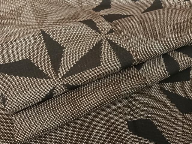 平和屋着物○本場大島紬 カタス7マルキ 麻の葉文様 正絹 逸品 未使用