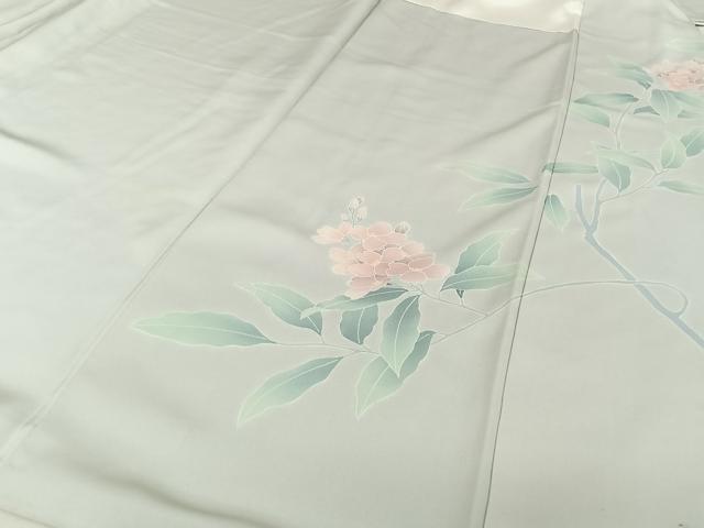 平和屋着物●訪問着 友禅 作家物 枝花文 正絹 逸品 AAAX0109np