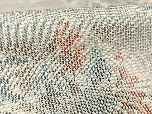平和屋着物●上質な紬 樹林文 正絹 逸品 AAAX0212np
