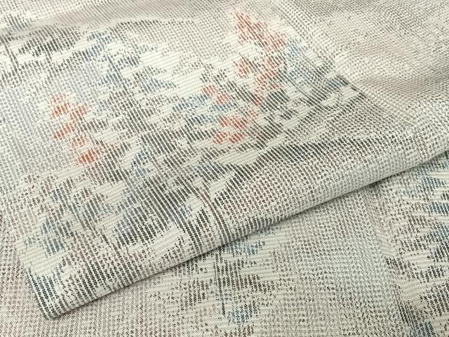 平和屋着物●上質な紬 樹林文 正絹 逸品 AAAX0212np