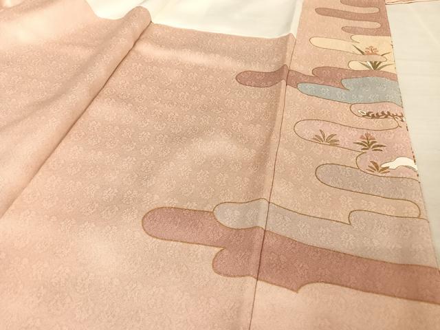 平和屋着物●訪問着 駒刺繍 正倉院花鳥文 金糸 金彩 鈴乃屋扱い 正絹 逸品 AAAX0283np