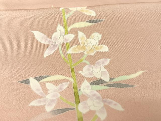 平和屋着物●京加賀友禅 百貫石峰 訪問着 枝花文 暈し染め 正絹 逸品 AAAX0307np