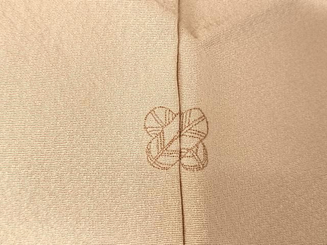 平和屋着物●本加賀友禅作家 梶山伸 紬 舞花文 正絹 逸品 AAAX0355np