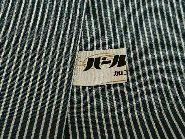 平和屋着物●上質な小紋 舞桜 縞 金彩 正絹 逸品 AAAX0586zg