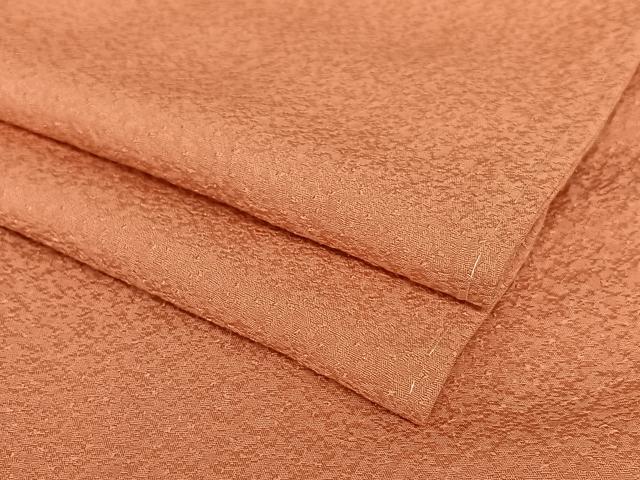 平和屋着物●上質な色無地 甚三紅色 正絹 逸品 未使用 AAAX0634zg