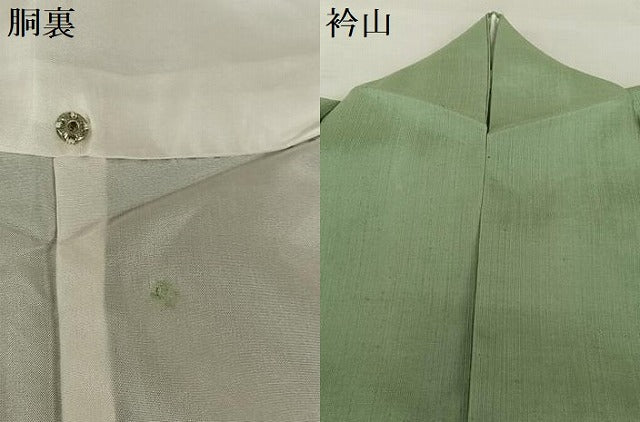 平和屋着物●上質な紬 色無地 岩井茶色 正絹 逸品 AAAX0646zg