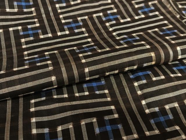平和屋着物●本場大島紬 龍郷絣 秋名バラ 正絹 逸品 AAAX0715zg