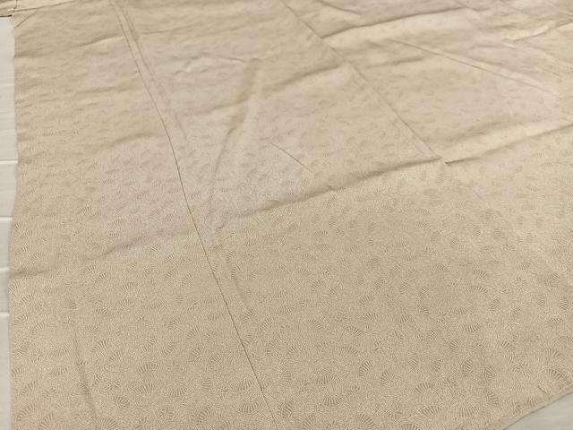 平和屋着物●現代の名工 根橋秀治 東京染 江戸小紋 舞扇文 正絹 逸品 AAAX0761zg